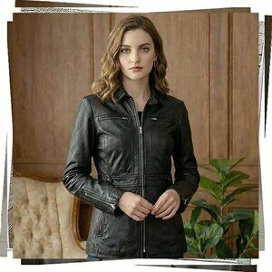 Vintage 98' Rich Brown Thick & Sleek & Supple Leather Jacket (S)